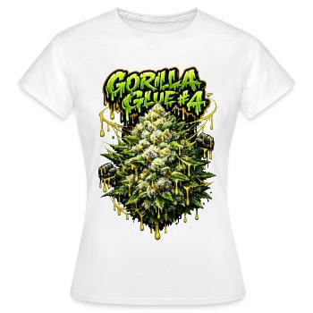 Gorilla Glue #4 Graffiti-Bud-Print - Frauen T-Shirt - Weiß - Vorne - AI Model Female 172 dark (172cm)