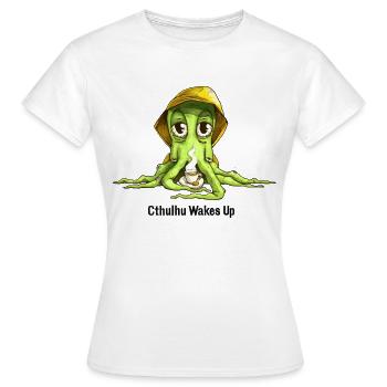 Cthulhu Kaffee - Frauen T-Shirt - Weiß - Vorne - AI Model Female 172 dark (172cm)