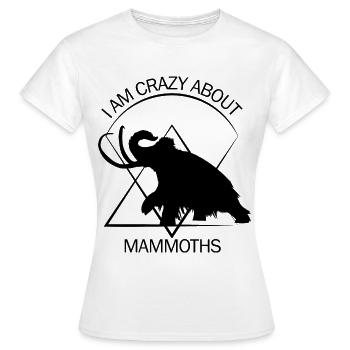 Drôle de mammouth Âge de pierre Conception de l’âge de glace Préhistorique - T-shirt Femme - blanc - Devant - AI Model Female 172 dark (172cm)