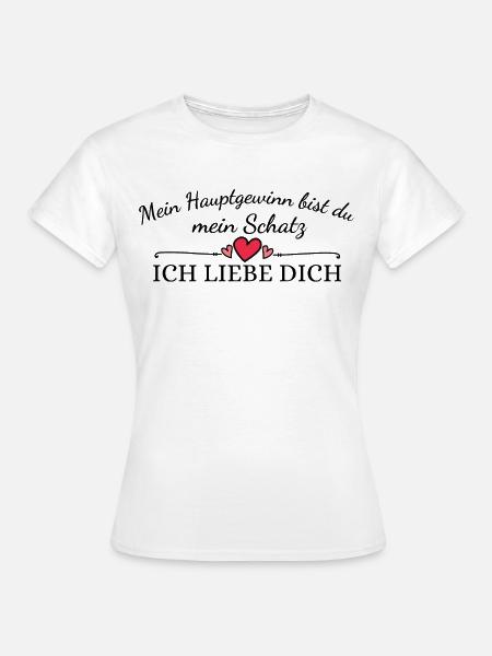 Ich liebe dich - Frauen T-Shirt - Weiß