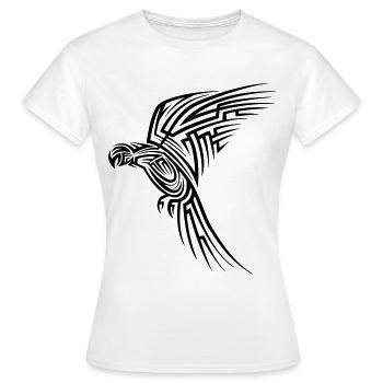 Papagai Tribal Tattoo - Women's T-Shirt - white - Front - AI Model Female 172 dark (172cm)