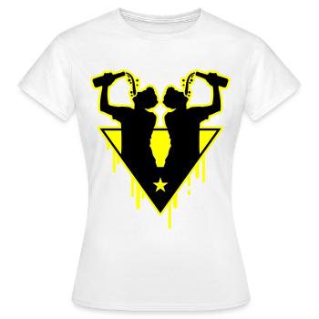 Drinker Team Bottle - Women's T-Shirt - white - Front - AI Model Female 172 dark (172cm)