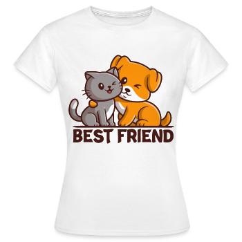 Best Friend - Best Friend - Women's T-Shirt - white - Front - AI Model Female 172 dark (172cm)