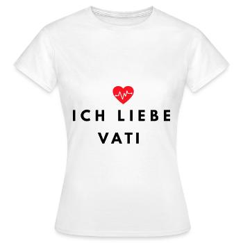J'aime papa - père - fête des pères - papa - t-shirt - T-shirt Femme - blanc - Devant - AI Model Female 172 dark (172cm)