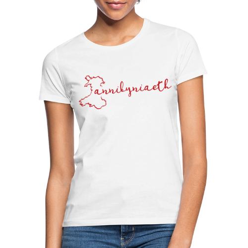 Annibyniaeth Independence, Welsh Map - Women's T-Shirt