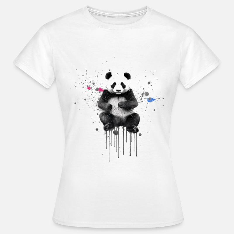 cute panda graffiti - Women's T-Shirt - white