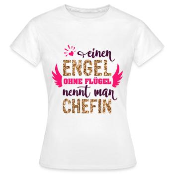 liebste beste Chefin Spruch Vorgesetzte Geschenk - Frauen T-Shirt - Weiß - Vorne - AI Model Female 172 dark (172cm)