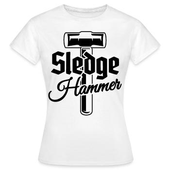 Marteaux Outils et Artisanat - Marteau - T-shirt Femme - blanc - Devant - AI Model Female 172 dark (172cm)