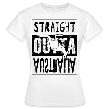 directly from australia - Women's T-Shirt - white - Front - AI Model Female 172 dark (172cm)