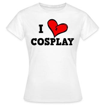J’adore le cosplay - T-shirt Femme - blanc - Devant - AI Model Female 172 dark (172cm)