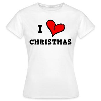 J’adore Noël - T-shirt Femme - blanc - Devant - AI Model Female 172 dark (172cm)