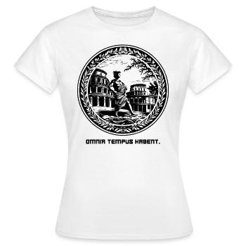 Latein Alles hat seine Zeit: Römisches Kolosseum - Frauen T-Shirt - Weiß - Vorne - AI Model Female 172 dark (172cm)