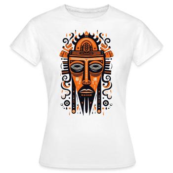 Je rêve, donc je suis, un masque - T-shirt Femme - blanc - Devant - AI Model Female 172 dark (172cm)