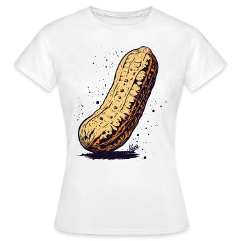 Large peanut - Women's T-Shirt - white - Front - AI Model Female 172 dark (172cm)