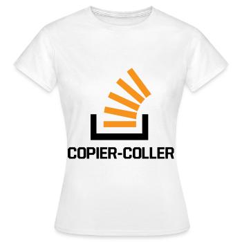 Copier Coller Programmer Software Developer Nerd G - Frauen T-Shirt - Weiß - Vorne - AI Model Female 172 dark (172cm)