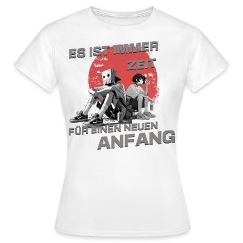 Nouveau départ - T-shirt Femme - blanc - Devant - AI Model Female 172 dark (172cm)
