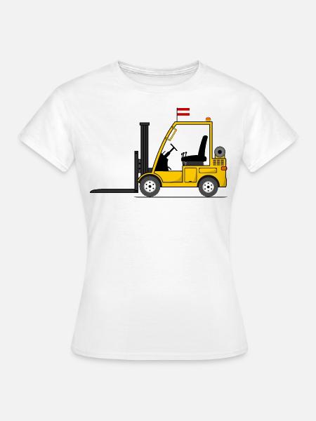Stapler Österreich Flagge - Frauen T-Shirt - Weiß