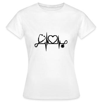 Médecin médecin médecin médecin médecin infirmier - T-shirt Femme - blanc - Devant - AI Model Female 172 dark (172cm)