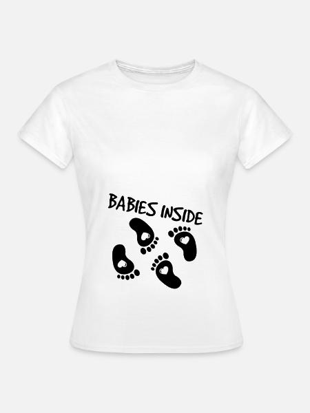 Zwillinge Schwangerschaft - Frauen T-Shirt - Weiß