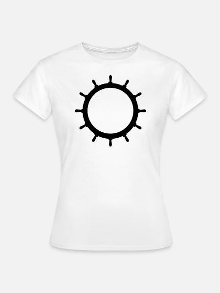 Steuerrad EMPTY 1c - Frauen T-Shirt - Weiß