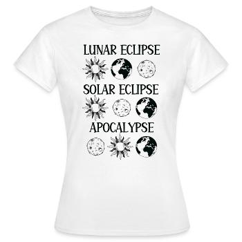 Éclipse lunaire Éclipse solaire Apocalypse - T-shirt Femme - blanc - Devant - AI Model Female 172 dark (172cm)