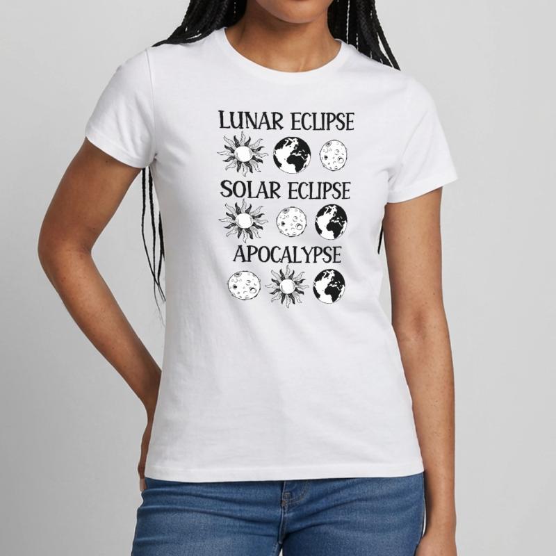 Lunar Eclipse Solar Eclipse Apocalypse Women's T-Shirt