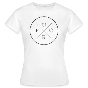 Fuck - Frauen T-Shirt - Weiß - Vorne - AI Model Female 172 dark (172cm)