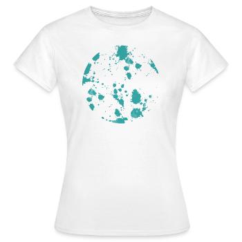 terra - turquoise - T-shirt Femme - blanc - Devant - AI Model Female 172 dark (172cm)