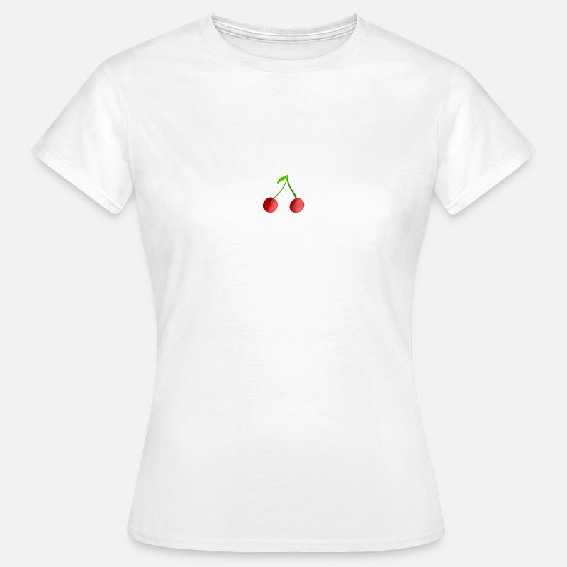 Kirsche - Frauen T-Shirt - Weiß