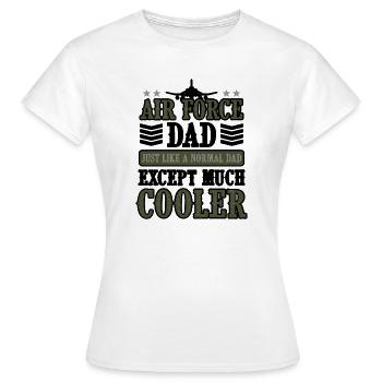 Air Force Papa Pilote USA US Army Armée Amérique Armée - T-shirt Femme - blanc - Devant - AI Model Female 172 dark (172cm)