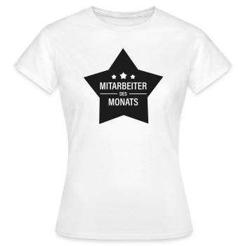 Mitarbeiter des Monats - Frauen T-Shirt - Weiß - Vorne - AI Model Female 172 dark (172cm)