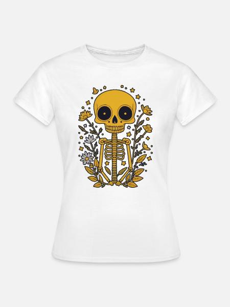 Skelett - Frauen T-Shirt - Weiß