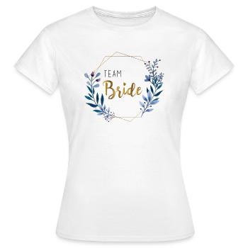 Bride Team Shirt - Frauen T-Shirt - Weiß - Vorne - AI Model Female 172 dark (172cm)
