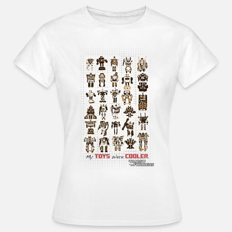 Transformers G1 I miei giocattoli erano più cool retrò anni '80 - Maglietta da donna - bianco