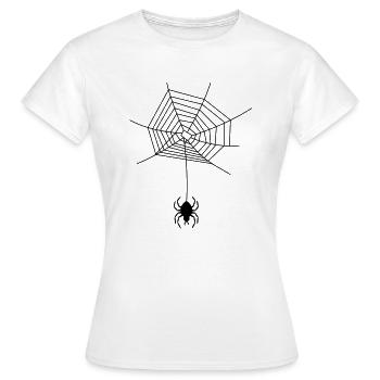 spinnennetz - Frauen T-Shirt - Weiß - Vorne - AI Model Female 172 dark (172cm)