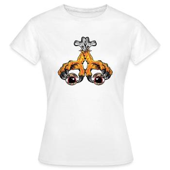 poulet - T-shirt Femme - blanc - Devant - AI Model Female 172 dark (172cm)