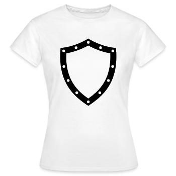 shield - T-shirt Femme - blanc - Devant - AI Model Female 172 dark (172cm)