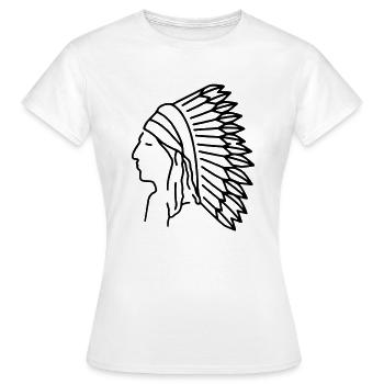 indian - Women's T-Shirt - white - Front - AI Model Female 172 dark (172cm)