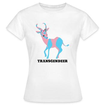 Transgendeer - T-shirt Femme - blanc - Devant - AI Model Female 172 dark (172cm)