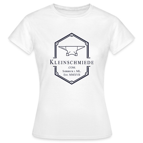 Kleinschmiede Logo 01 3200 3825 sw - Frauen T-Shirt