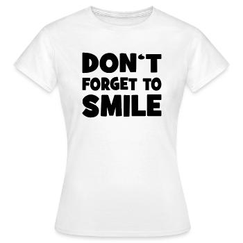 Sourire - T-shirt Femme - blanc - Devant - AI Model Female 172 dark (172cm)