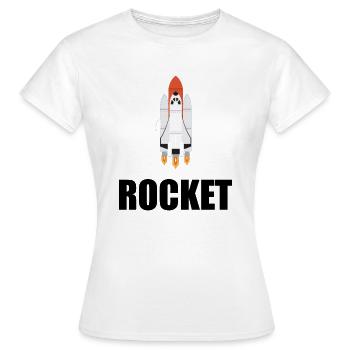 Fusée - T-shirt Femme - blanc - Devant - AI Model Female 172 dark (172cm)