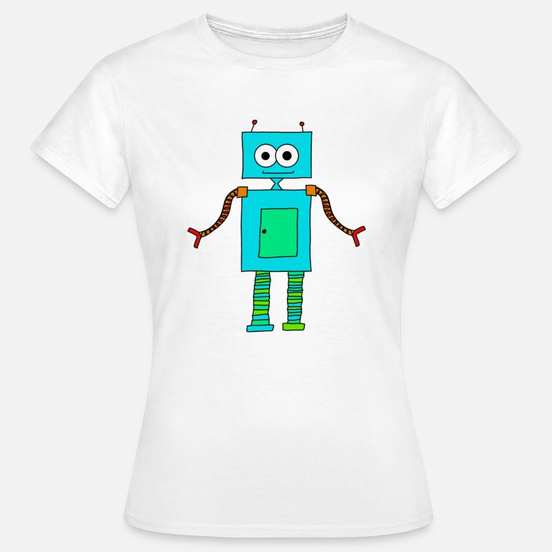 Robot mignon - T-shirt Femme - blanc
