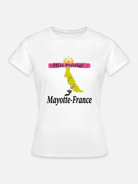 miss prestige France Mayotte - T-shirt Femme - blanc