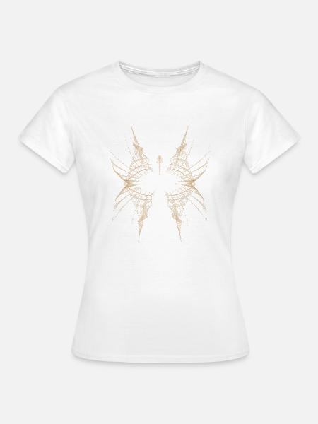 Abstraktes Punktdesign - Frauen T-Shirt - Weiß
