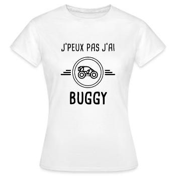j'peux pas j'ai buggy - T-shirt Femme - blanc - Devant - AI Model Female 172 dark (172cm)