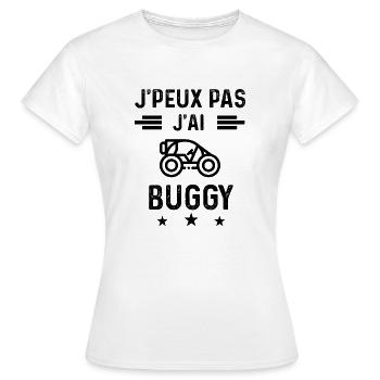 j'peux pas j'ai buggy quad - T-shirt Femme - blanc - Devant - AI Model Female 172 dark (172cm)