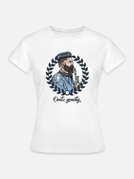 Rieser Grantler // Illustration - Frauen T-Shirt - Weiß