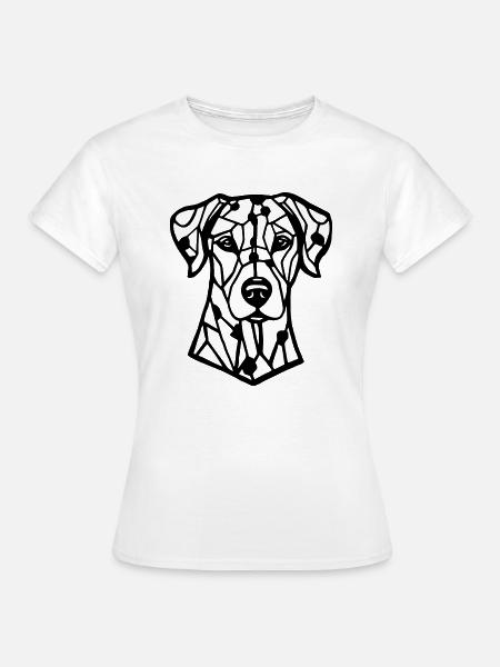 Dalmatiner Kopf des Hundes vorne - Frauen T-Shirt - Weiß