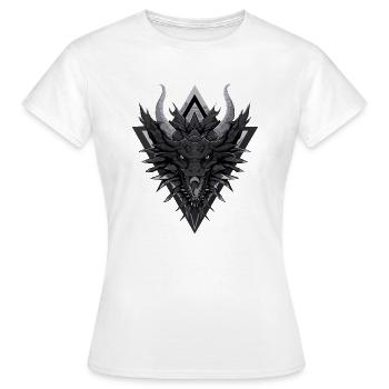 Dragon in Grey - Frauen T-Shirt - Weiß - Vorne - AI Model Female 172 dark (172cm)